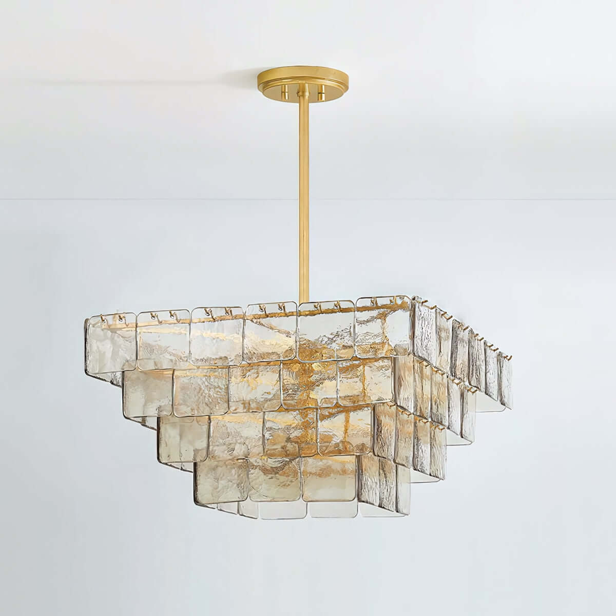 Zorvexa Glass Chandelier