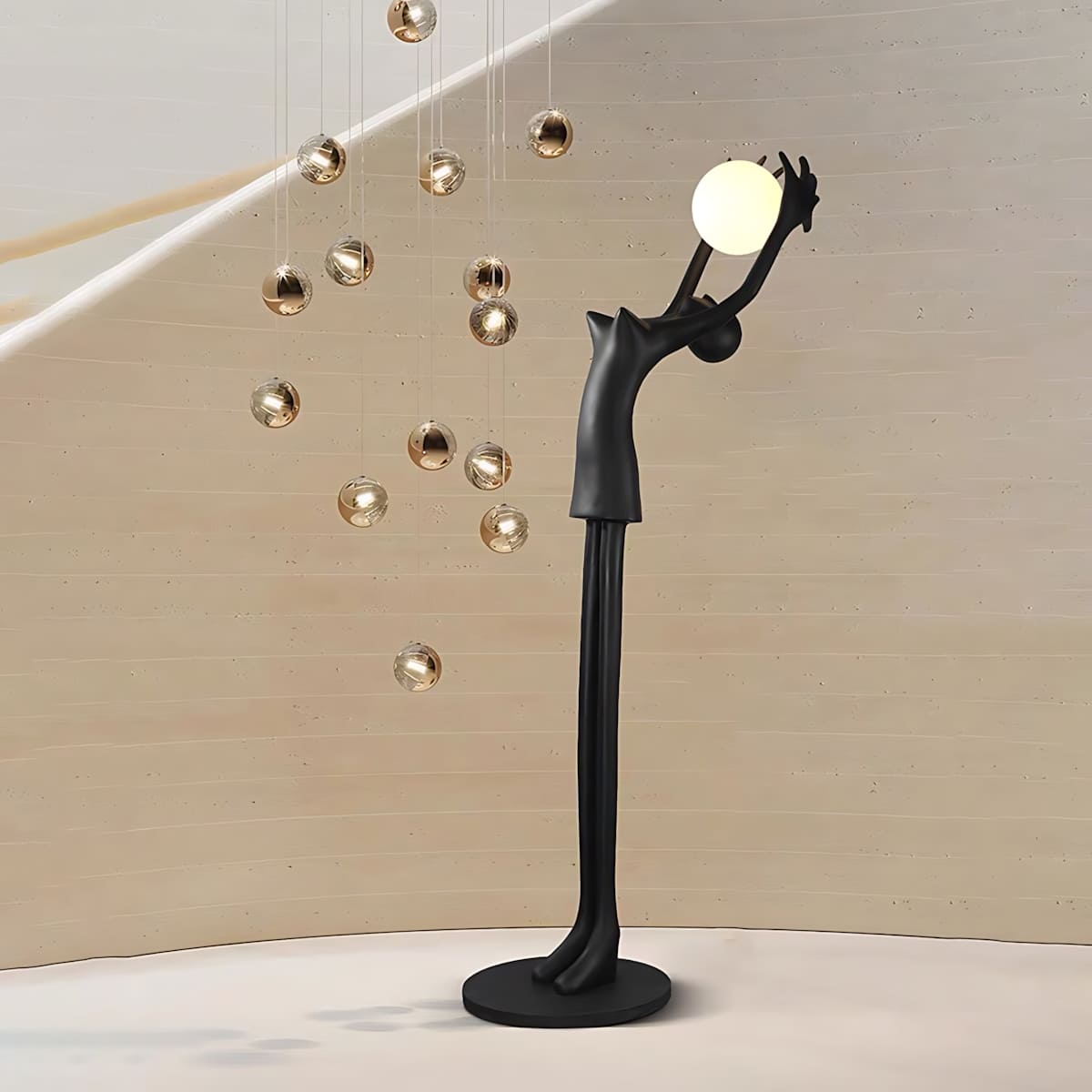 Zuneta Sculptural Floor Lamp