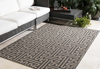 Janamuato White Geometric Cement Outdoor Planter