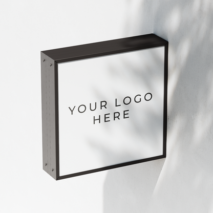Square LED Light Box Sign – Custom Illuminated Storefront Display