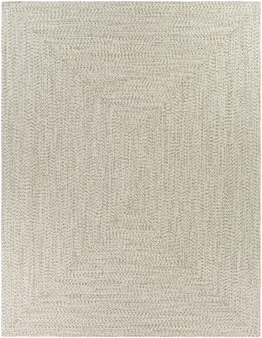 Beige Braided Faux Jute Outdoor Rug