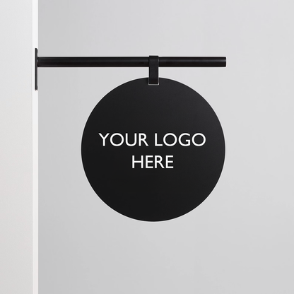 Custom Hanging Business Sign – Double-Sided Storefront Logo Sign