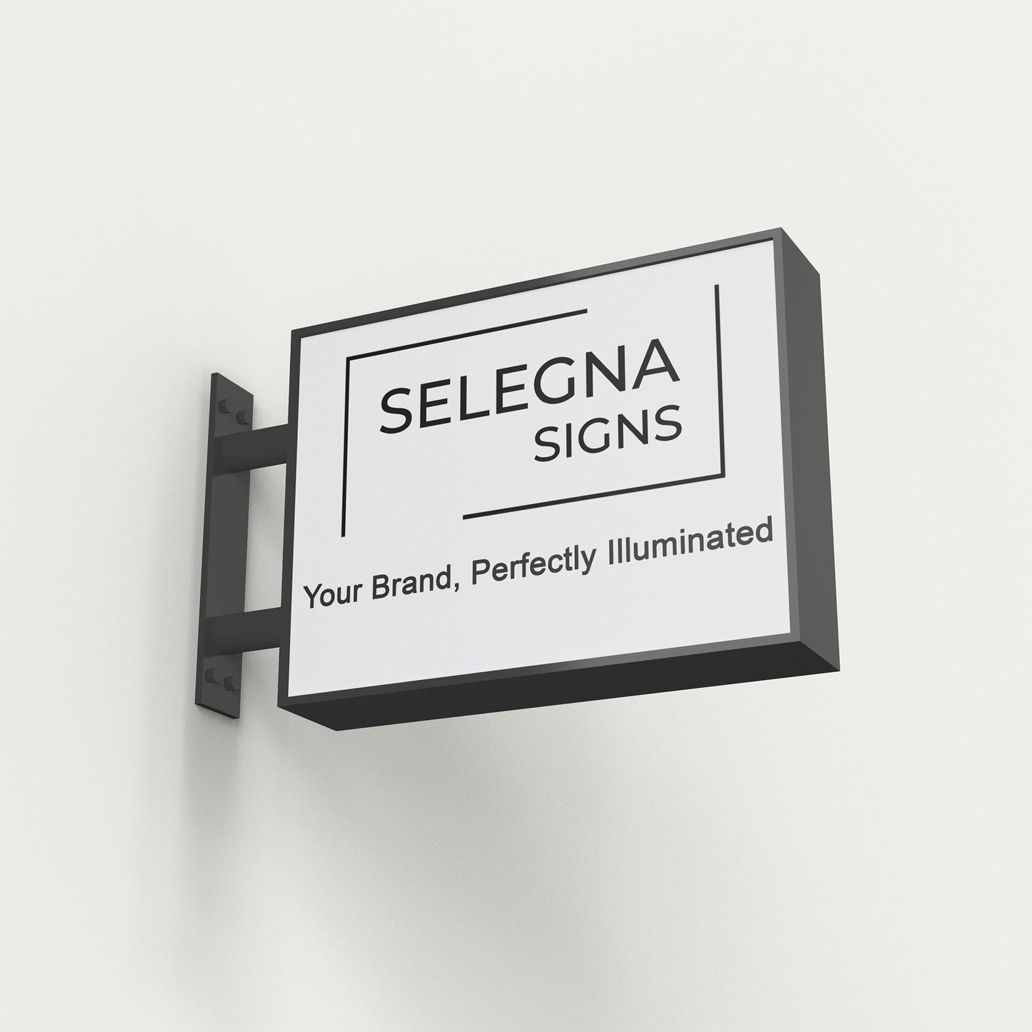 Rectangular LED Light Box – Illuminated Business Sign