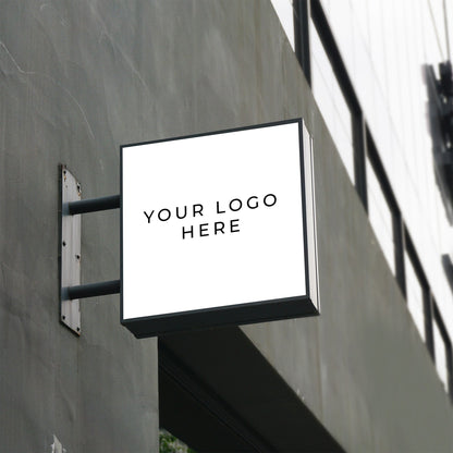 Square LED Light Box Sign – Custom Illuminated Storefront Display