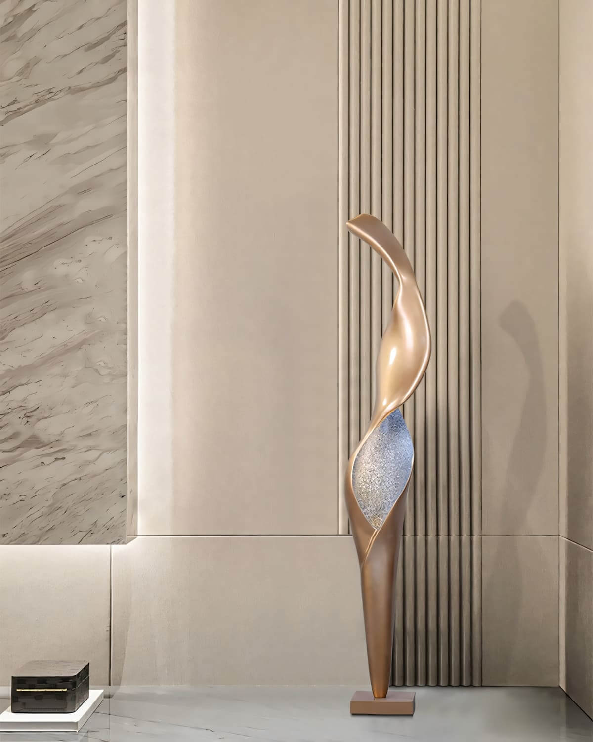 Torch Sculpture Floor Lamp