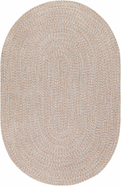 Cream Braided Faux Jute Outdoor Rug
