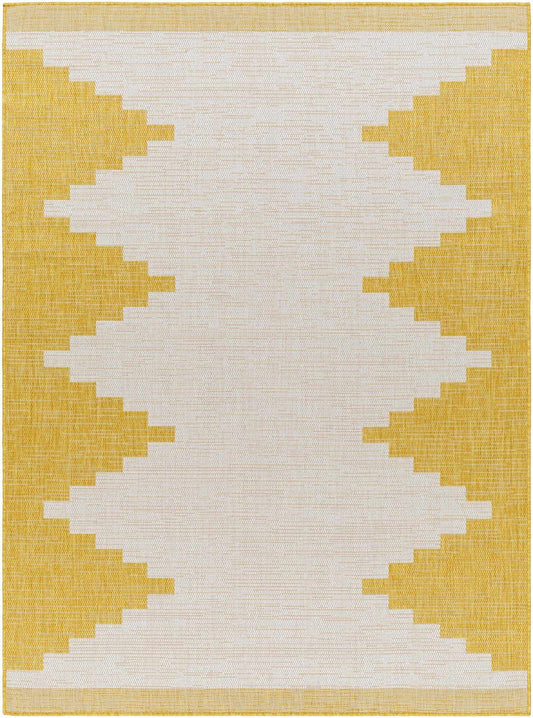 Djugun Yellow Outdoor Rug - Clearance