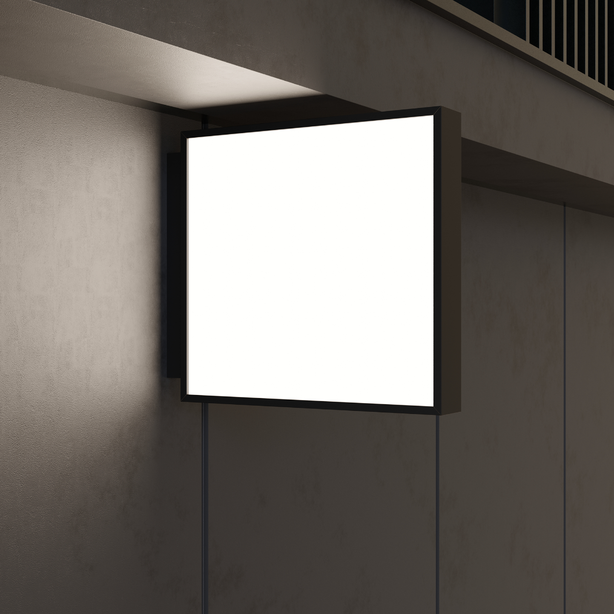 Square LED Light Box Sign – Custom Illuminated Storefront Display