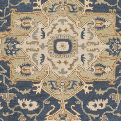 Broomfield 1145 Hand Tufted Blue Wool Rug