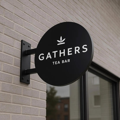 Custom Metal Business Logo Sign – Outdoor Storefront Sign
