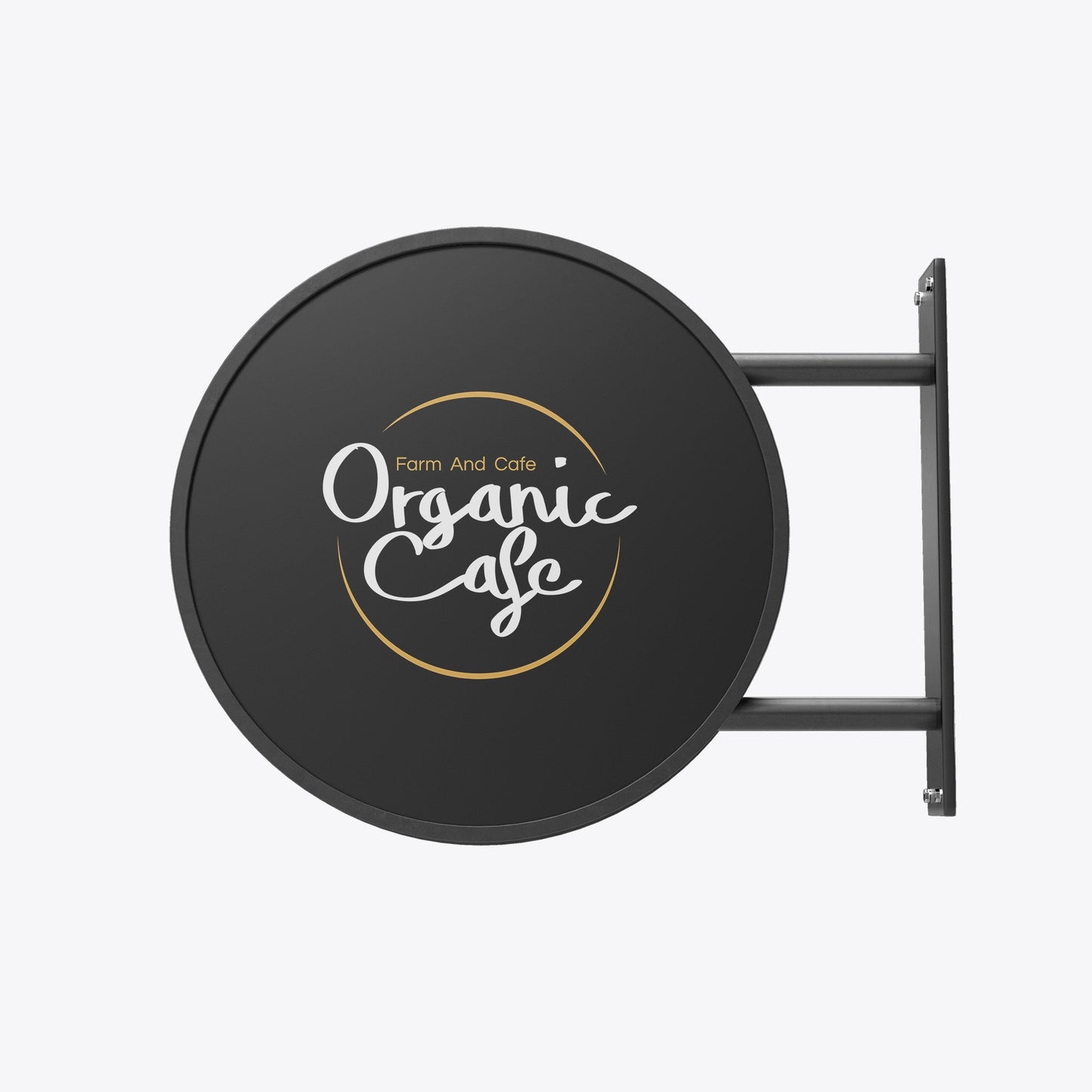 Round LED Light Box Sign – Double-Sided Illuminated Business Sign
