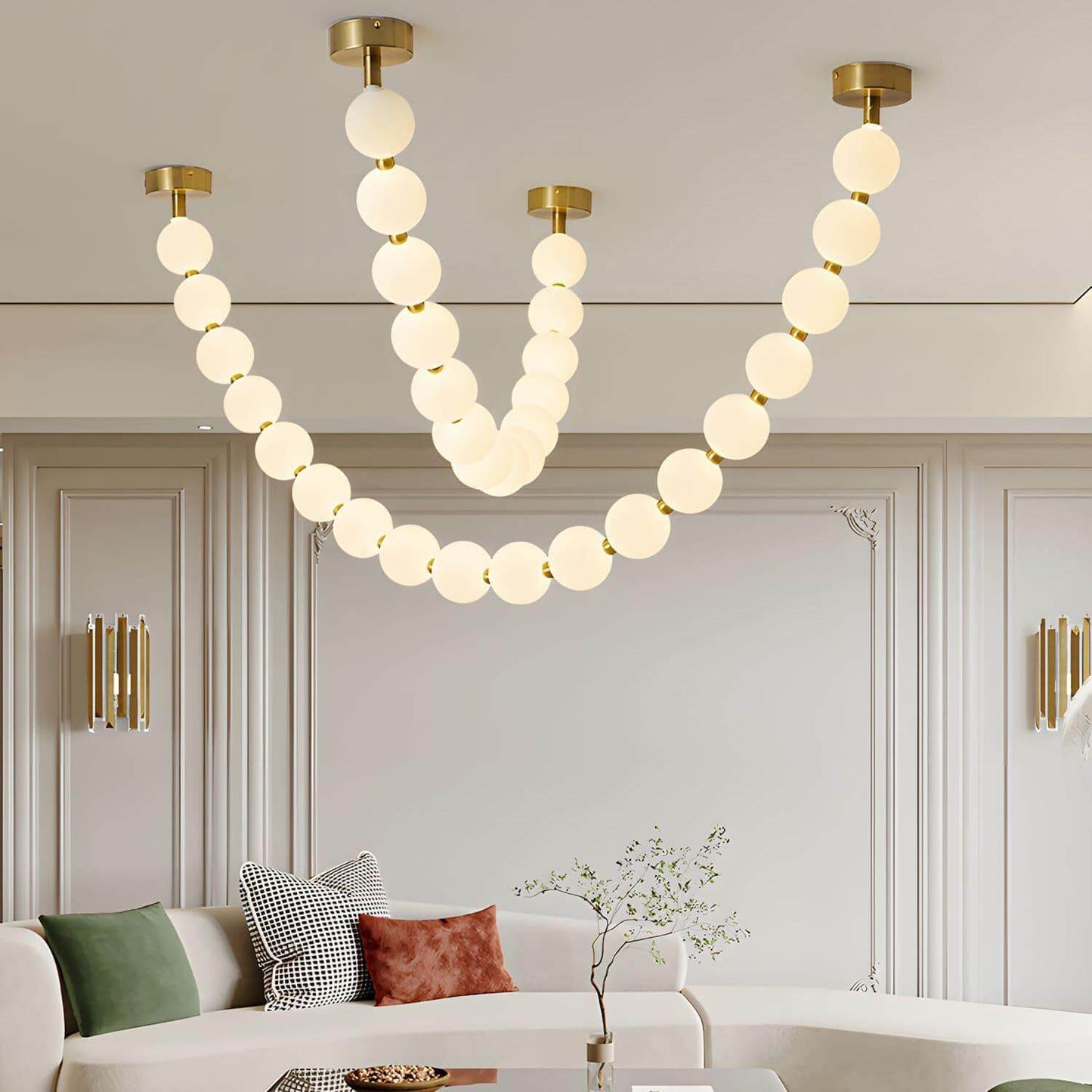 Pearl Necklace Combination Chandelier