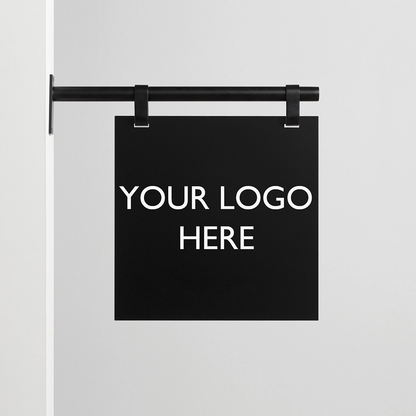 Custom Hanging Business Sign – Double-Sided Storefront Logo Sign