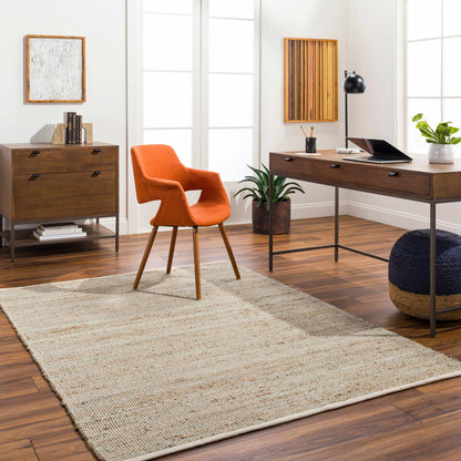 Byrne Beige & Green Jute Rug - Clearance