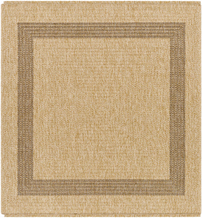 Andie Bordered Faux Jute Outdoor Rug - Clearance