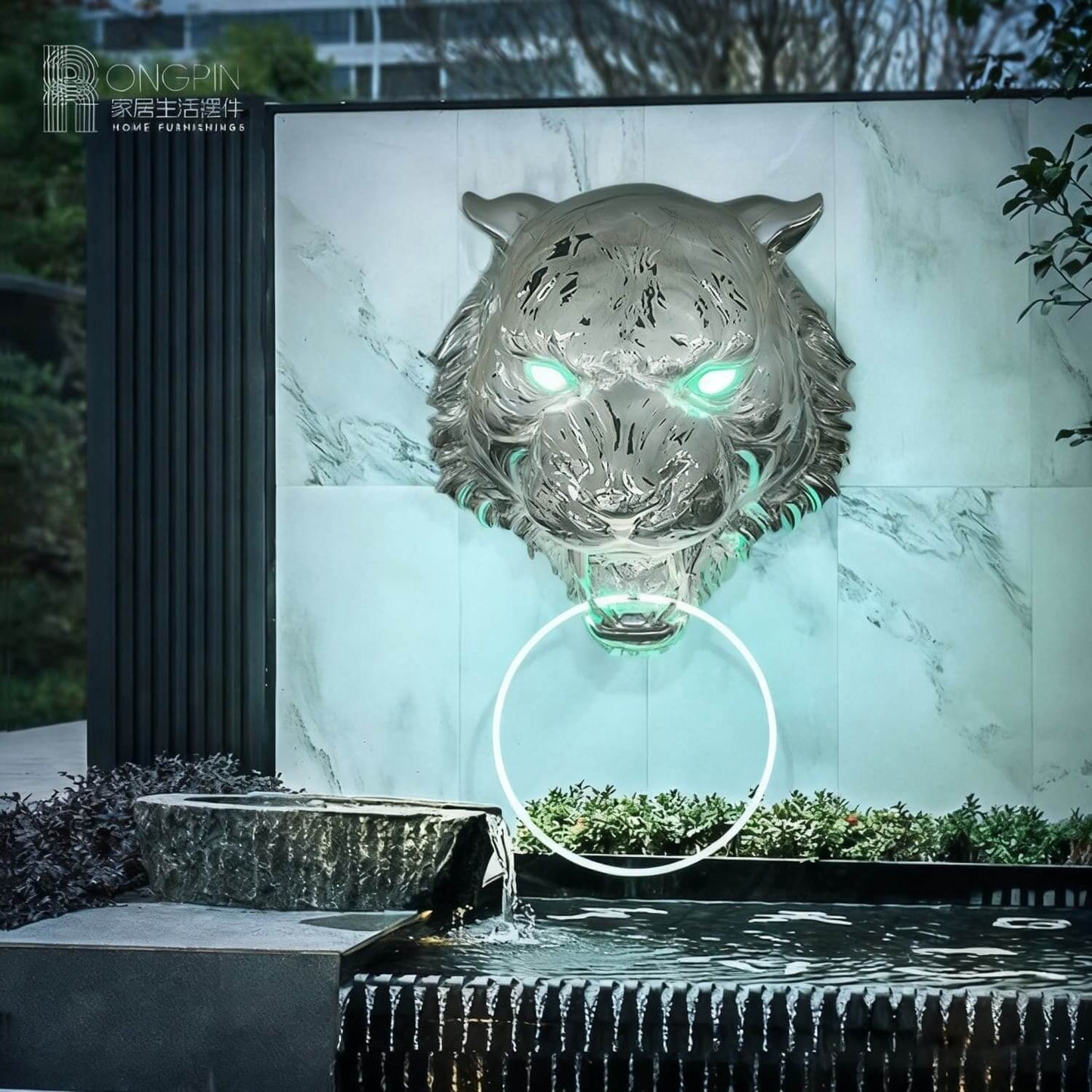 Tiger Head Wall Sconce