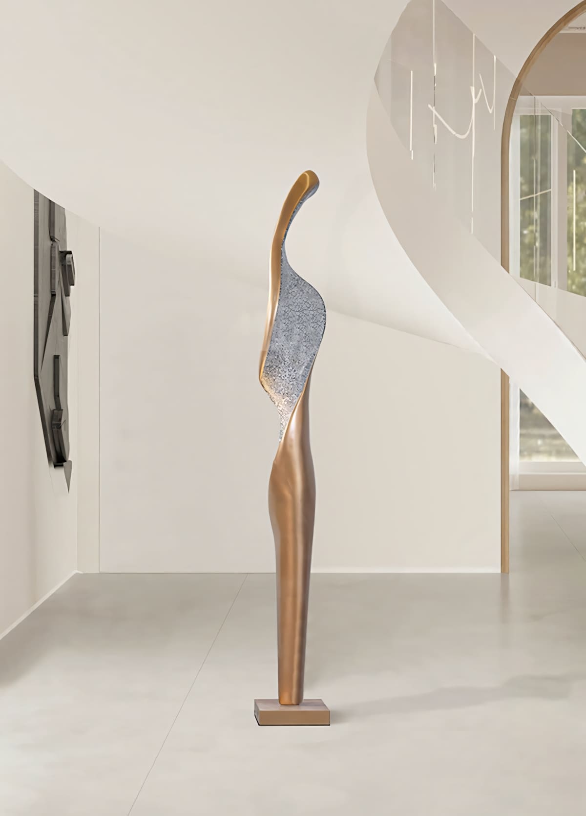 Torch Sculpture Floor Lamp