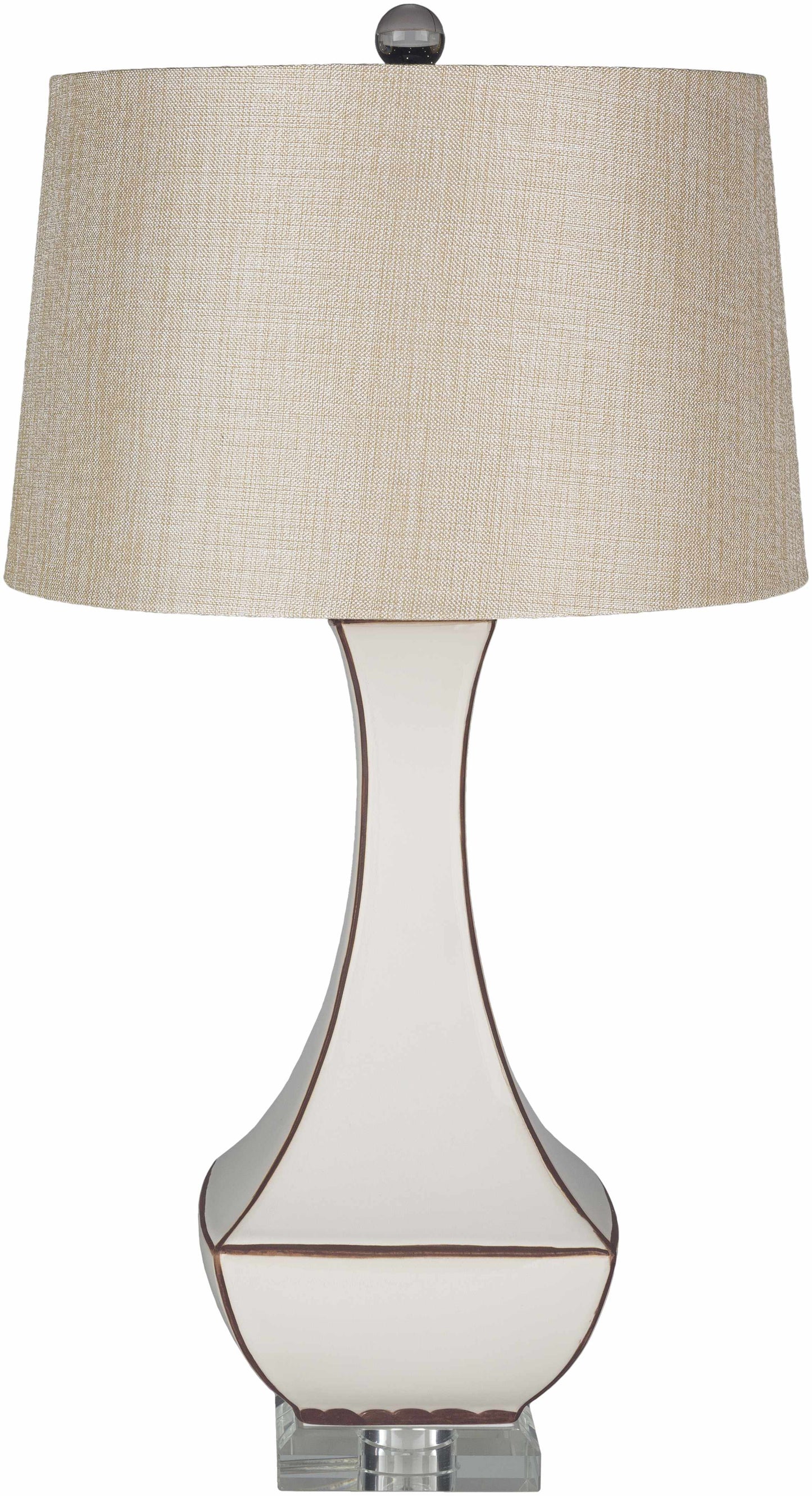 Tuka Tan Ceramic Table Lamp - Clearance