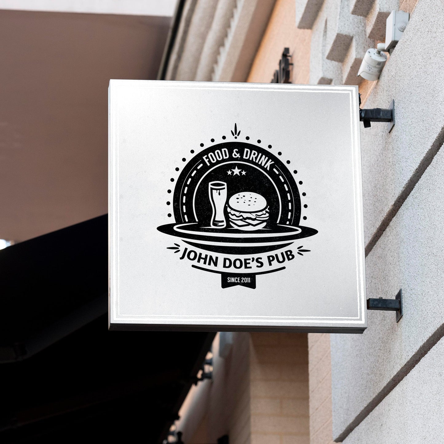 Custom Metal Business Logo Sign – Outdoor Storefront Sign