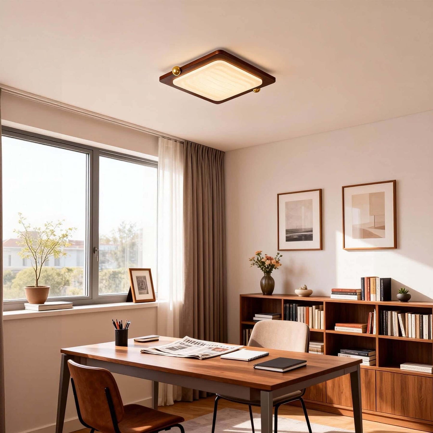 Wevre Square Ceiling Light