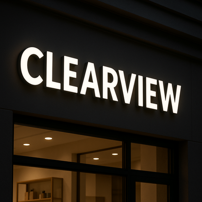 Front Lit LED Channel Letters – Custom 3D Business Sign for Storefront