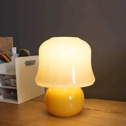 Cream Mushroom Table Lamp